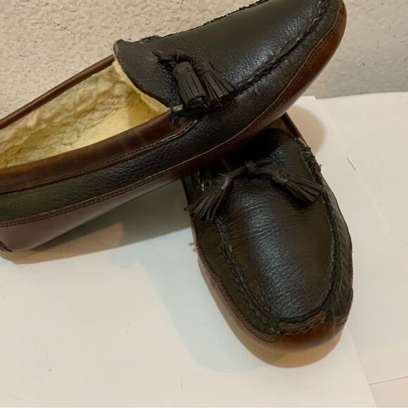 Allen Edmonds Leather Tassel Wolcott House Slippers size 11 - Picture 6 of 13